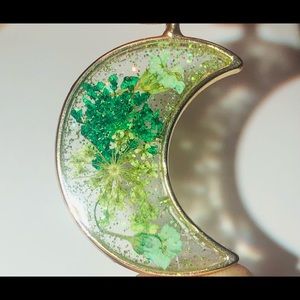 2 for $20 Handmade Gold Crest shaped pendant